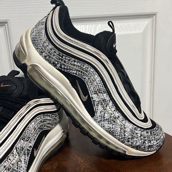 🔥 Nike Air Max 97 'Cocoa Snake' Running Shoes Women's Size 8 Black White - GUC - Picture 2 of 15